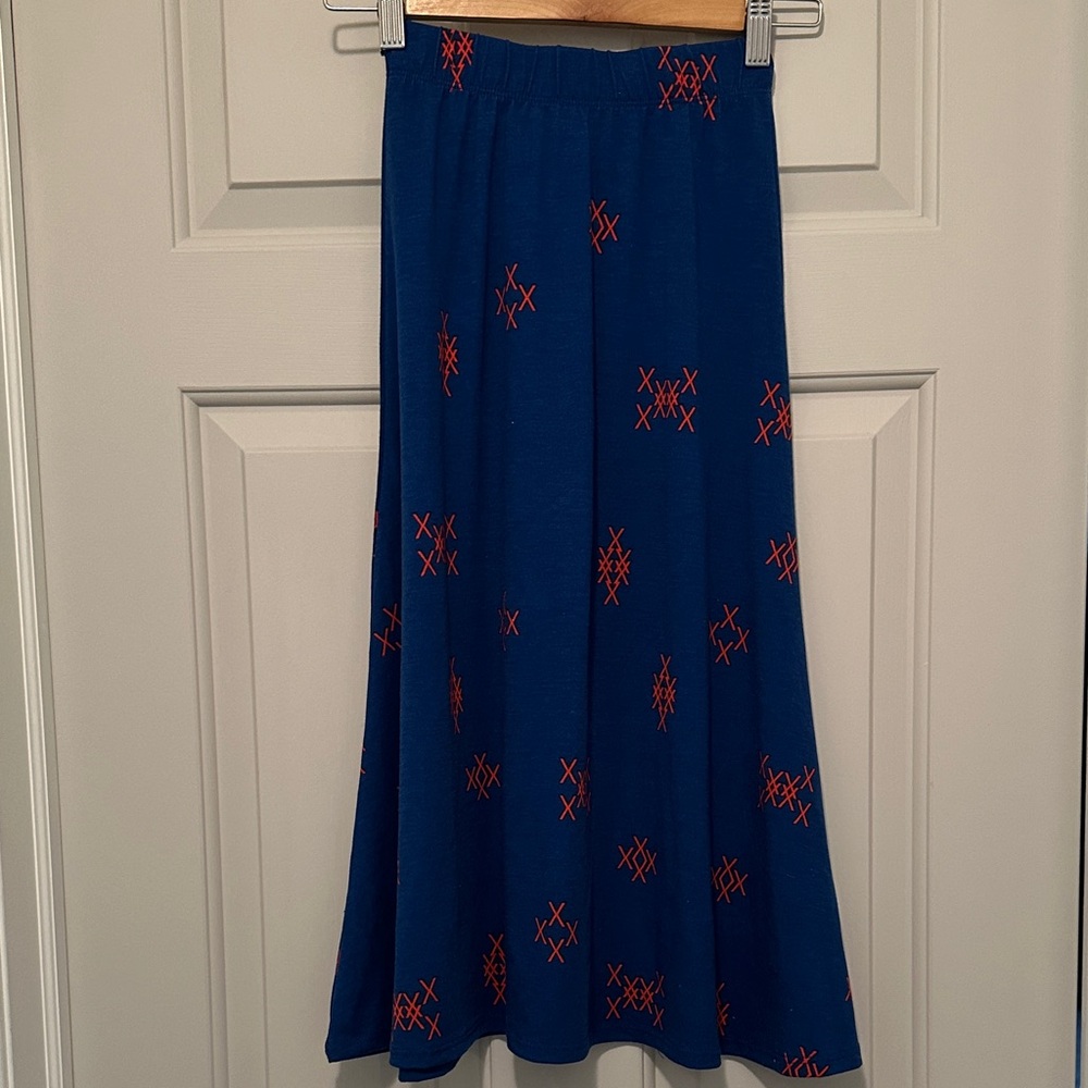 Girl’s Maxi Skirt Blue/Red Casual